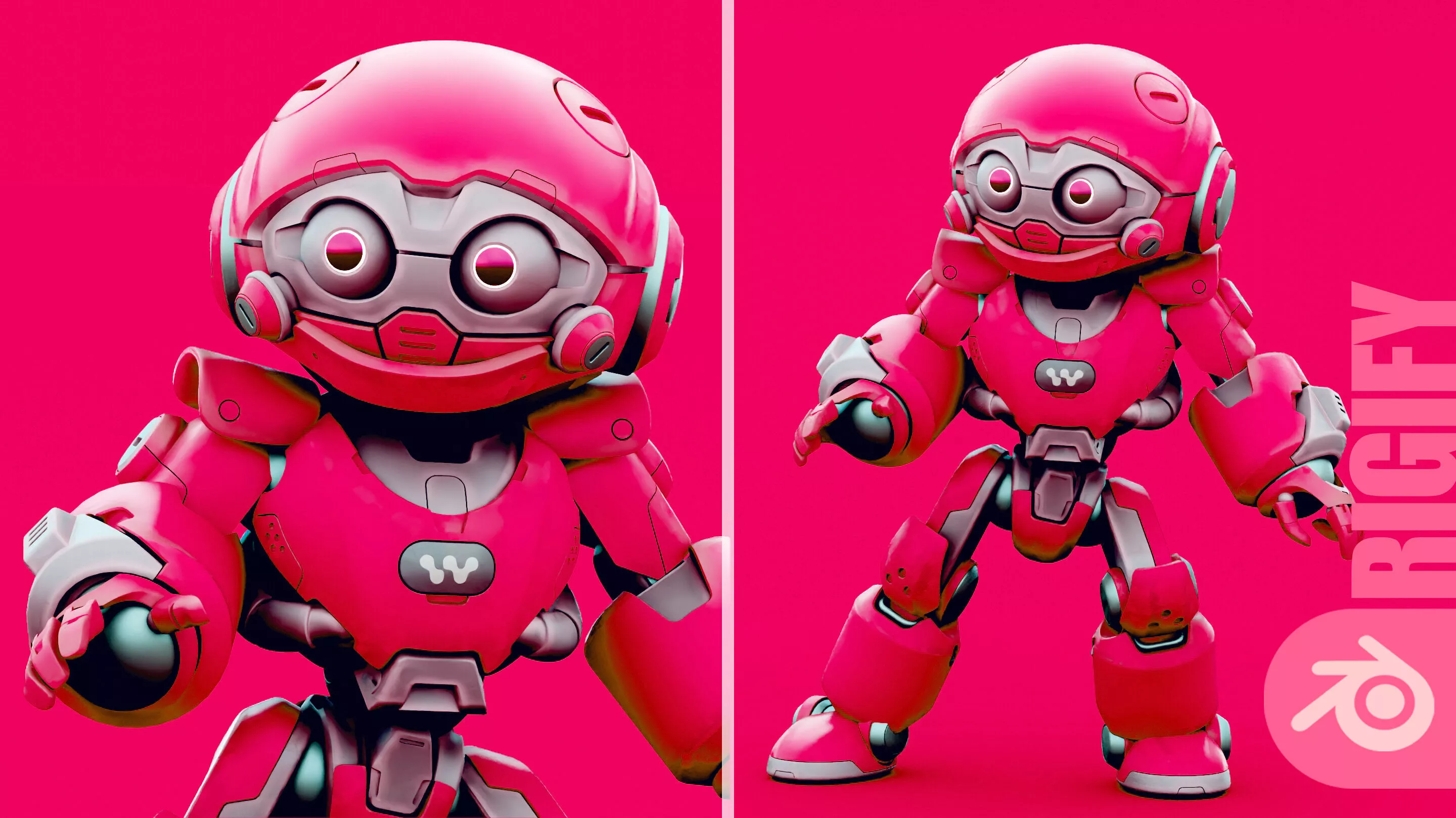 Robo Zero Z-1 RIGGED 3D model
