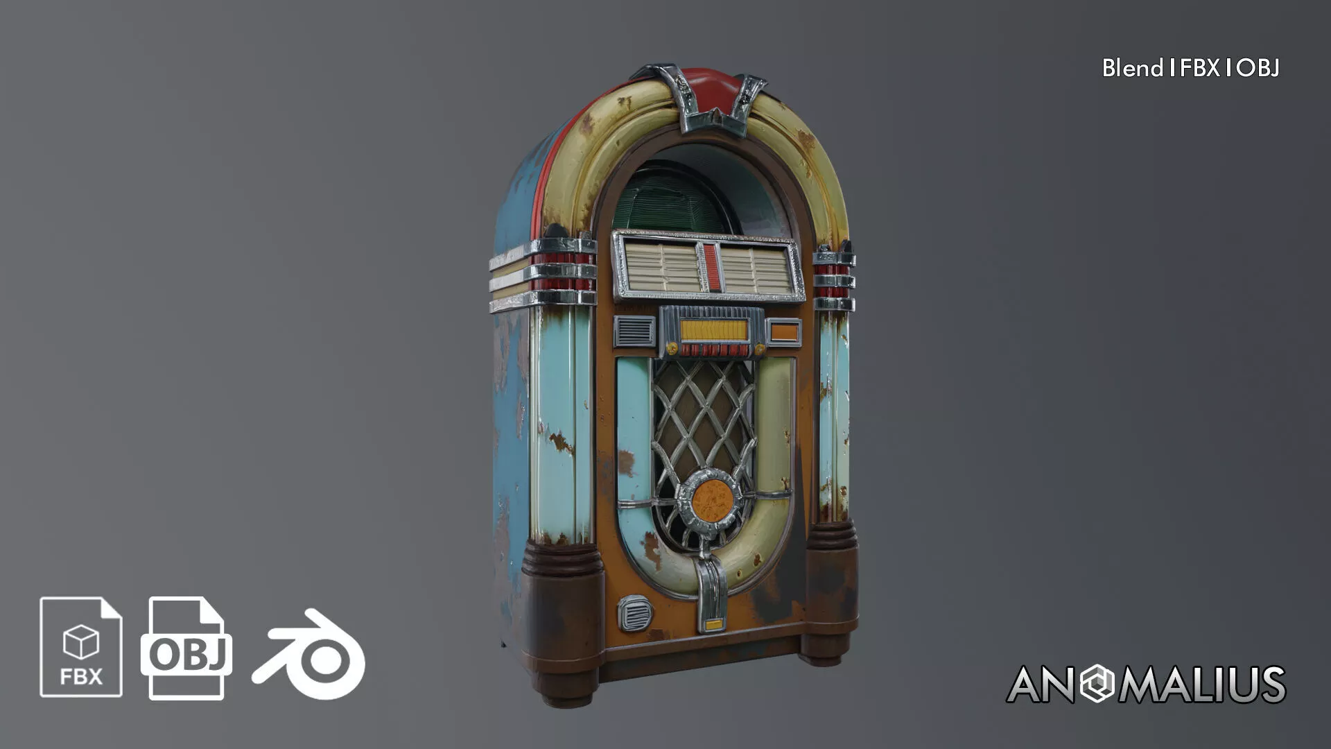 old jukebox 3D model