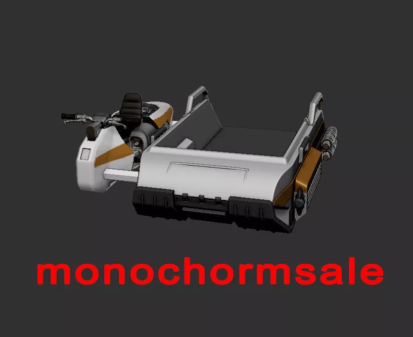 Mandalorian and grogu Anzellan Speeder 3D print model