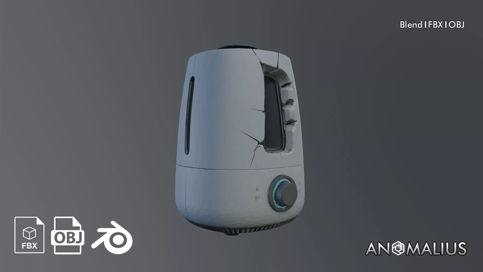 destroyed humidifier Free 3D model