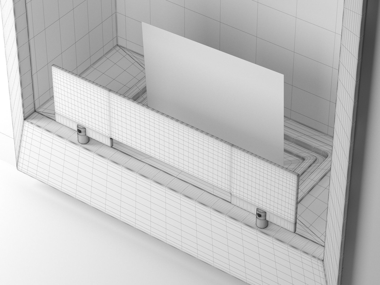 Bioethanol Wall Mounted Fireplace 3D model_4