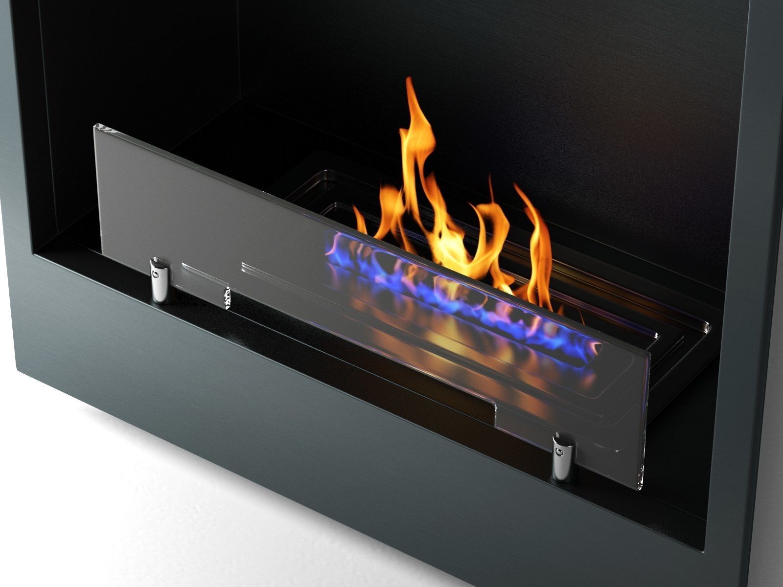 Bioethanol Wall Mounted Fireplace 3D model_1