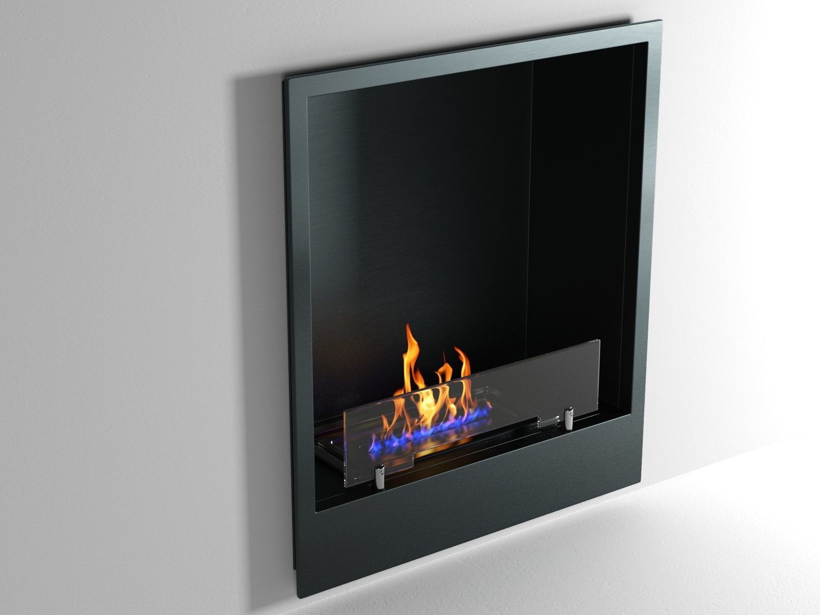 Bioethanol Wall Mounted Fireplace 3D model_2
