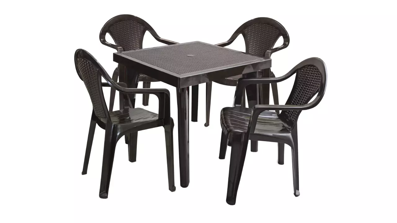 Patio Park Garden Chair 3D model 09 Low-poly 3D model