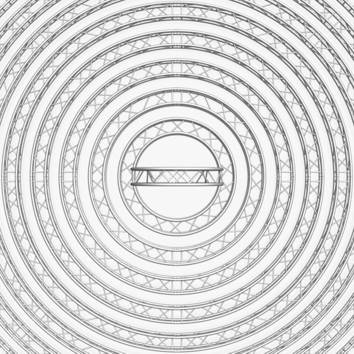 Circle Square Truss Modular Collection 10 stl Modular Pieces  3D print model_22