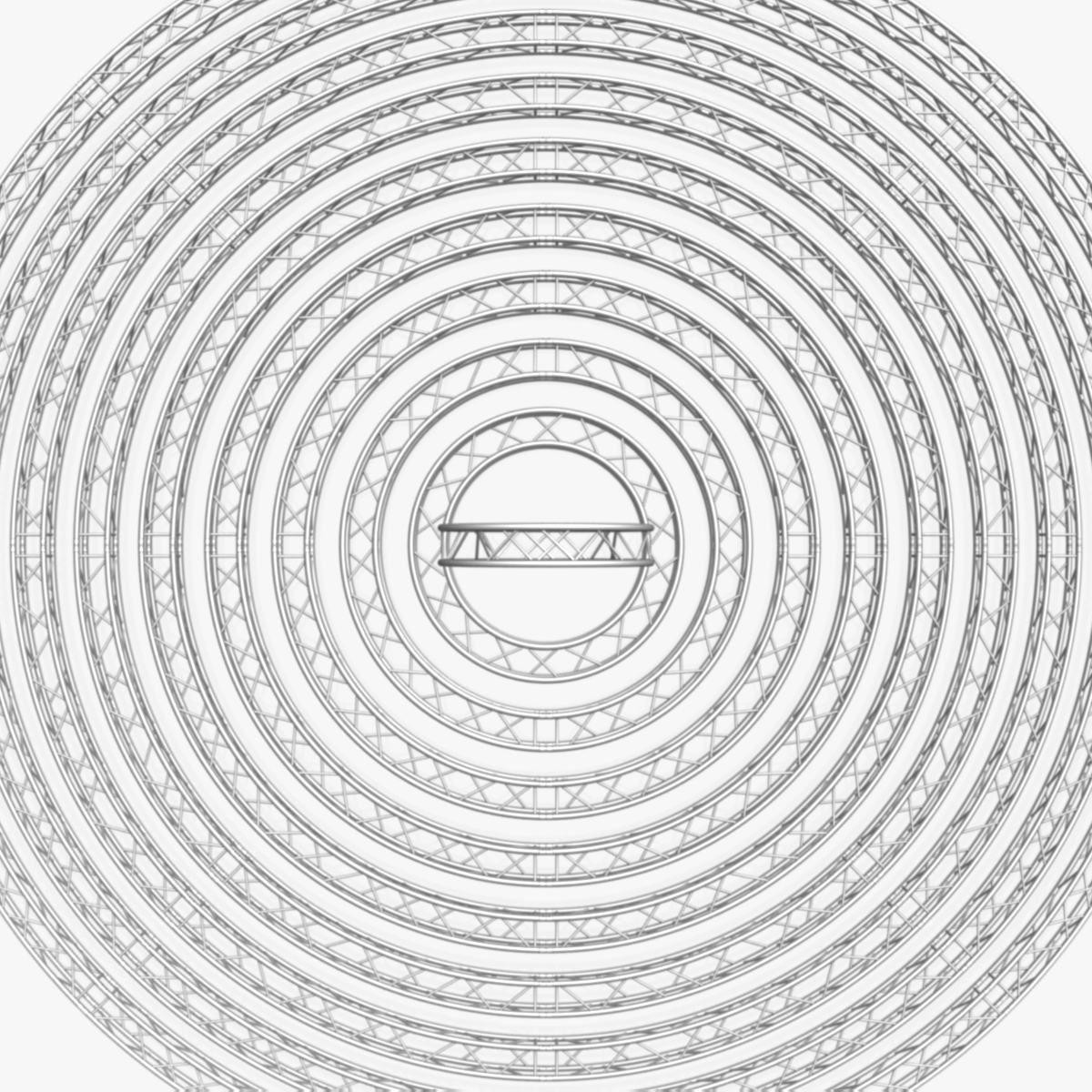 Circle Square Truss Modular Collection 10 stl Modular Pieces  3D print model_20