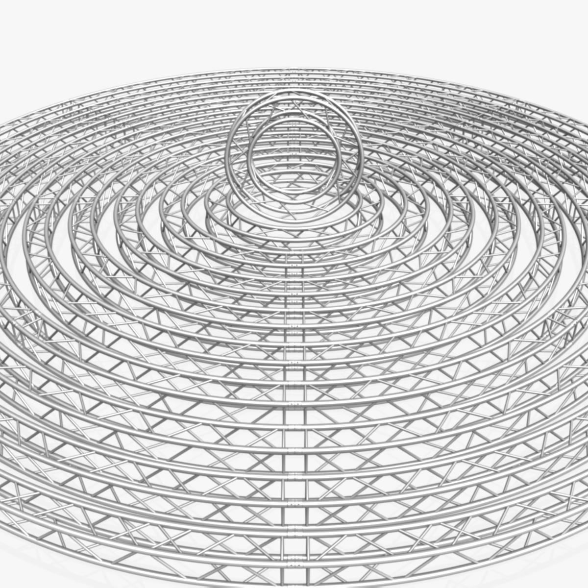 Circle Square Truss Modular Collection 10 stl Modular Pieces  3D print model_6