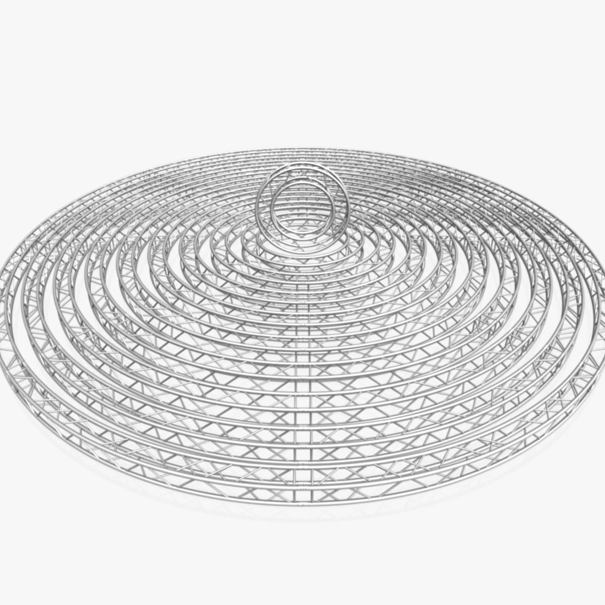 Circle Square Truss Modular Collection 10 stl Modular Pieces  3D print model_1