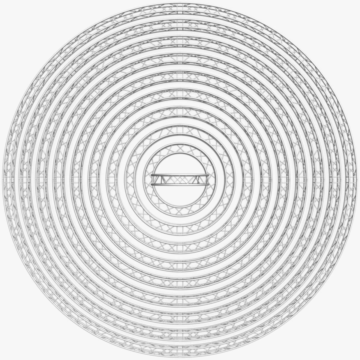 Circle Square Truss Modular Collection 10 stl Modular Pieces  3D print model_18