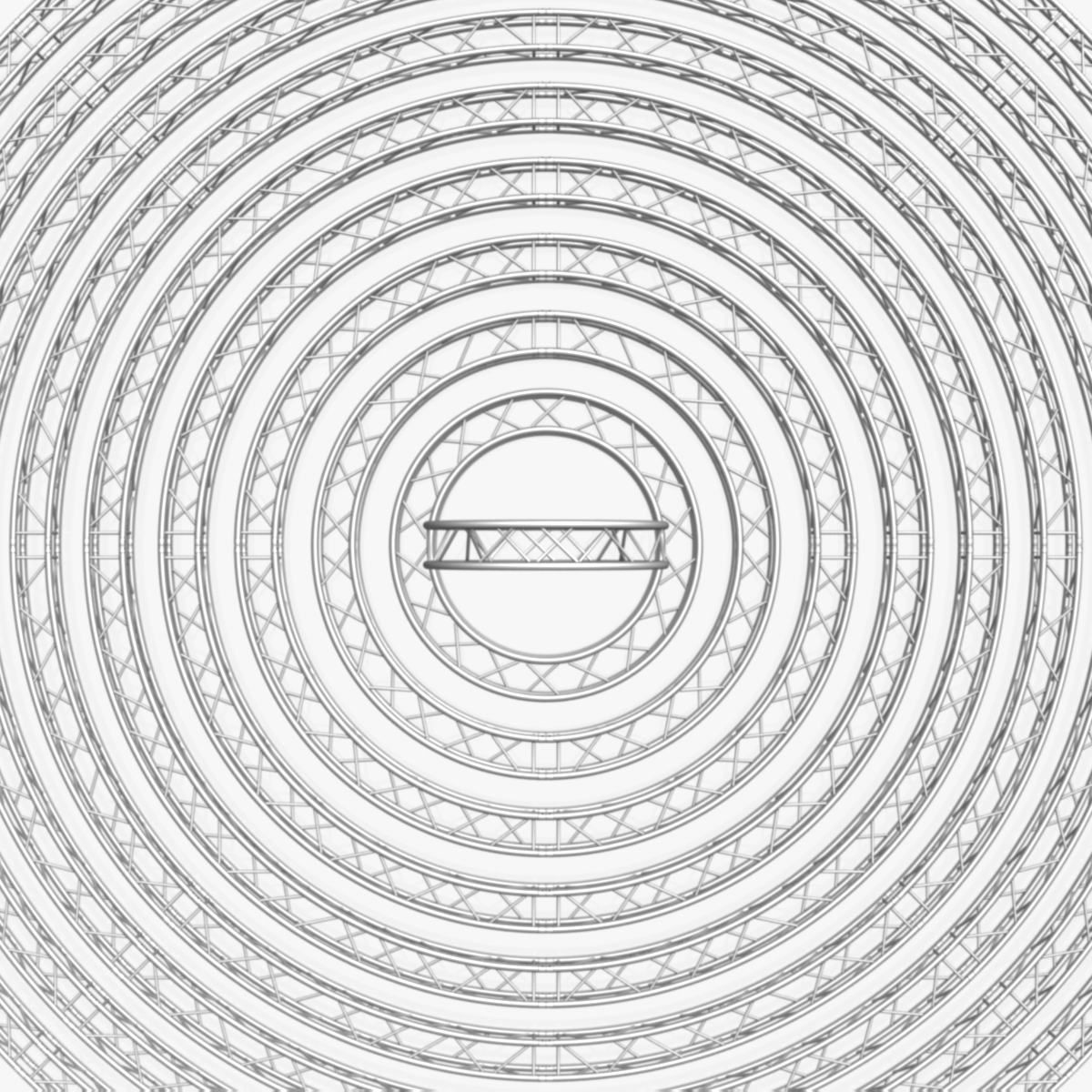 Circle Square Truss Modular Collection 10 stl Modular Pieces  3D print model_21