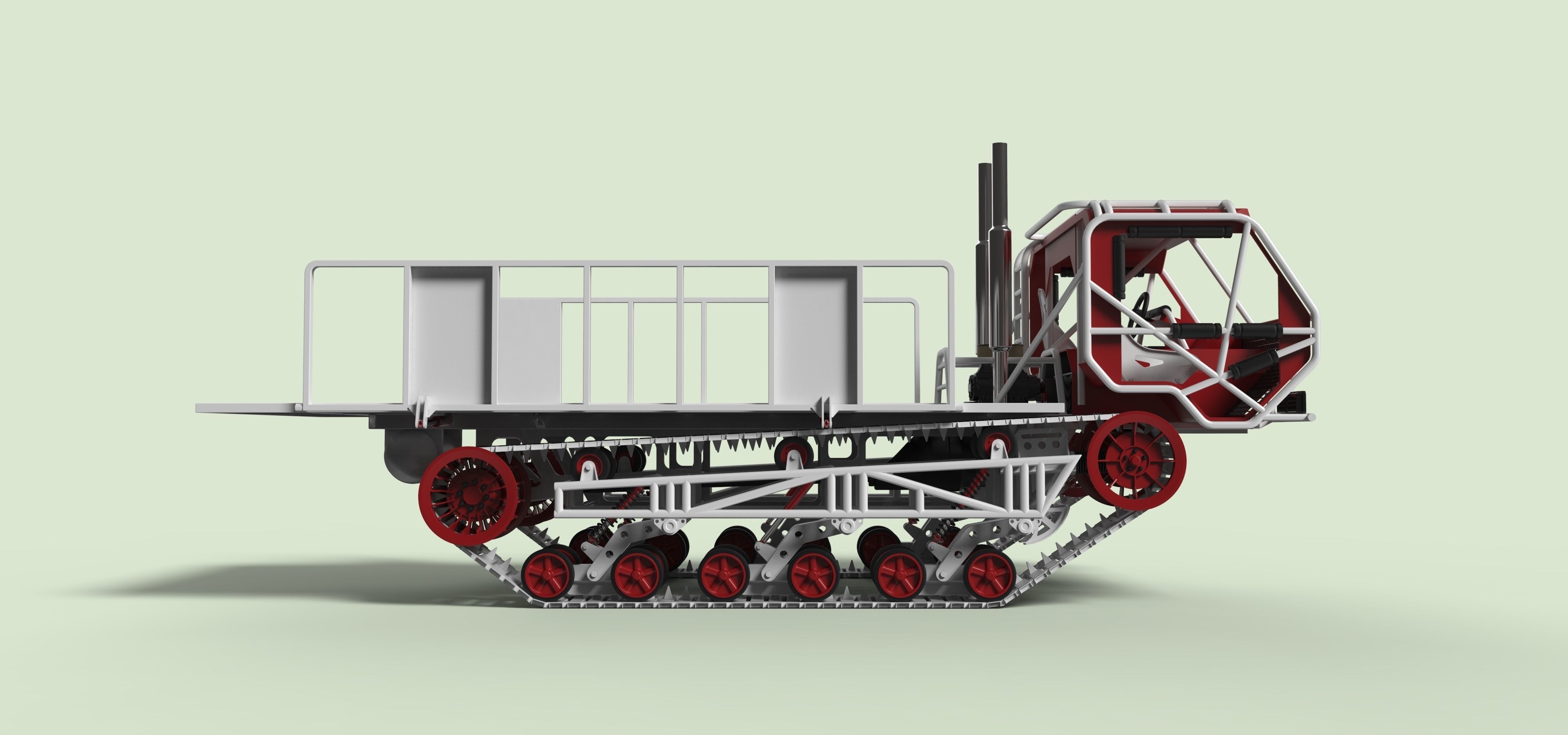 Track buggy 3D model_6