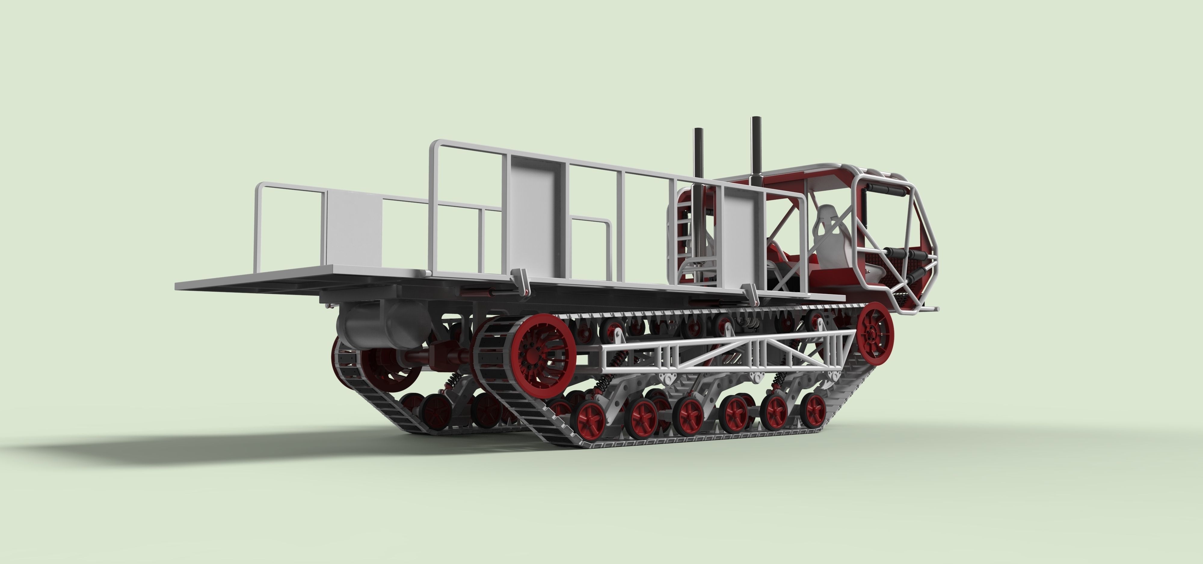 Track buggy 3D model_10