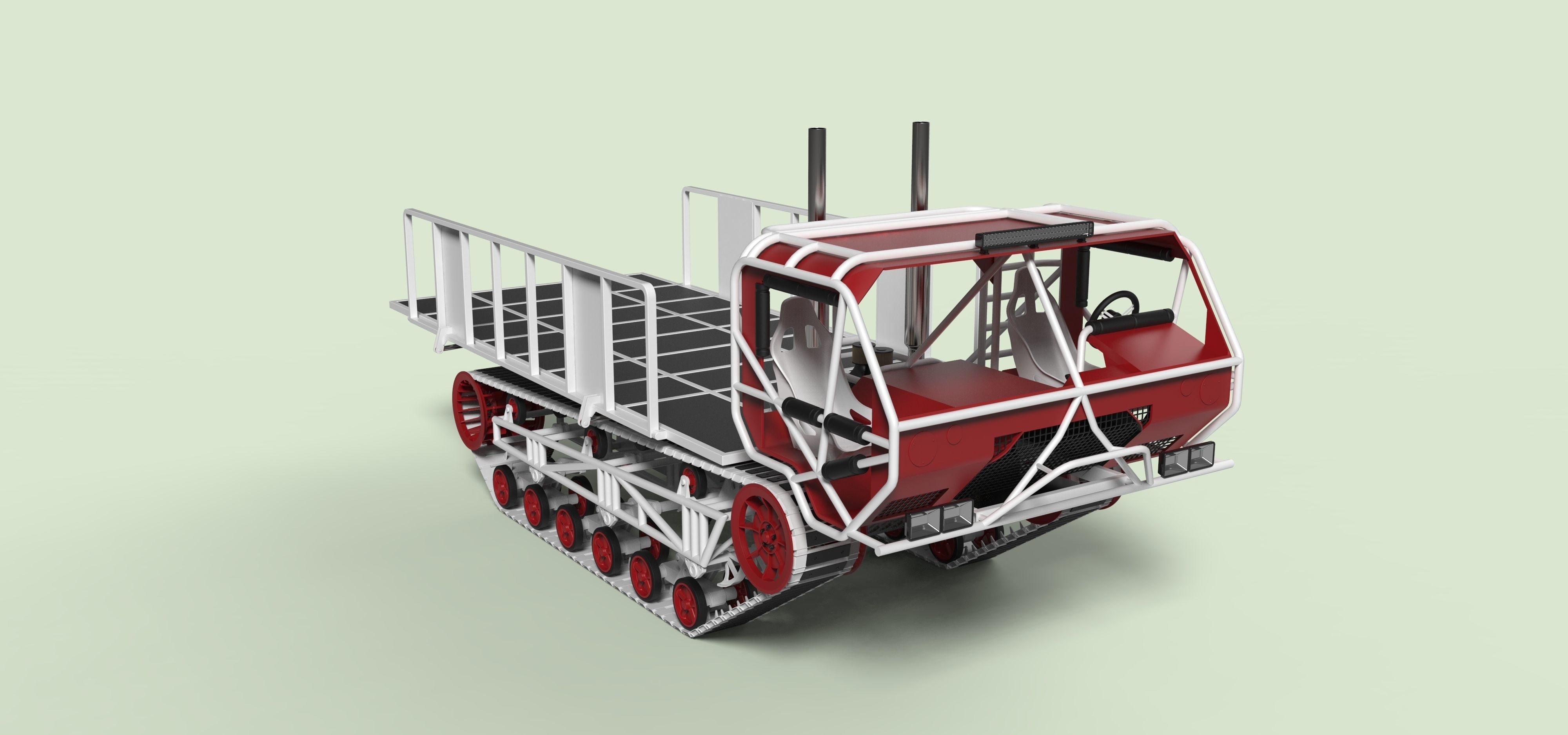 Track buggy 3D model_2