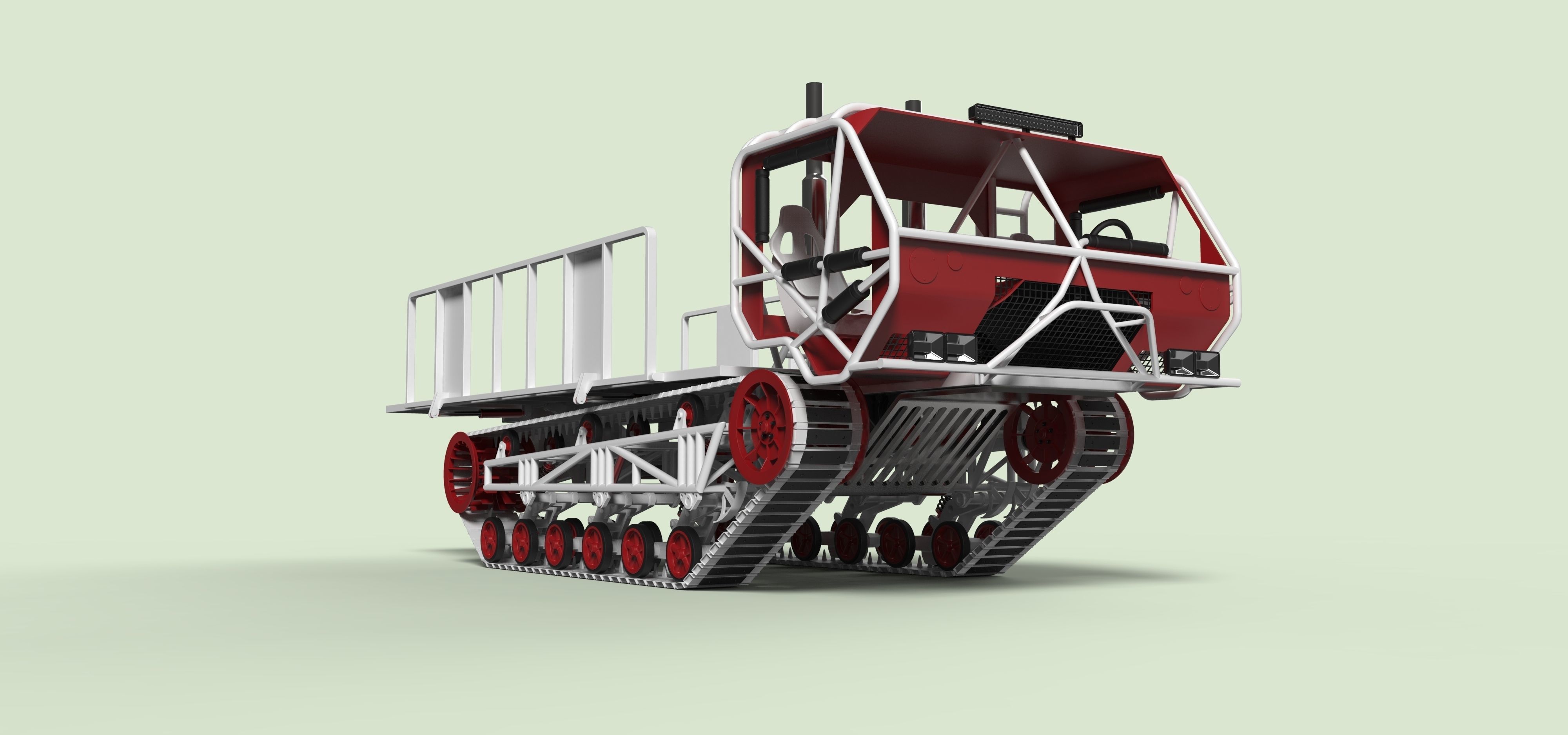 Track buggy 3D model_3
