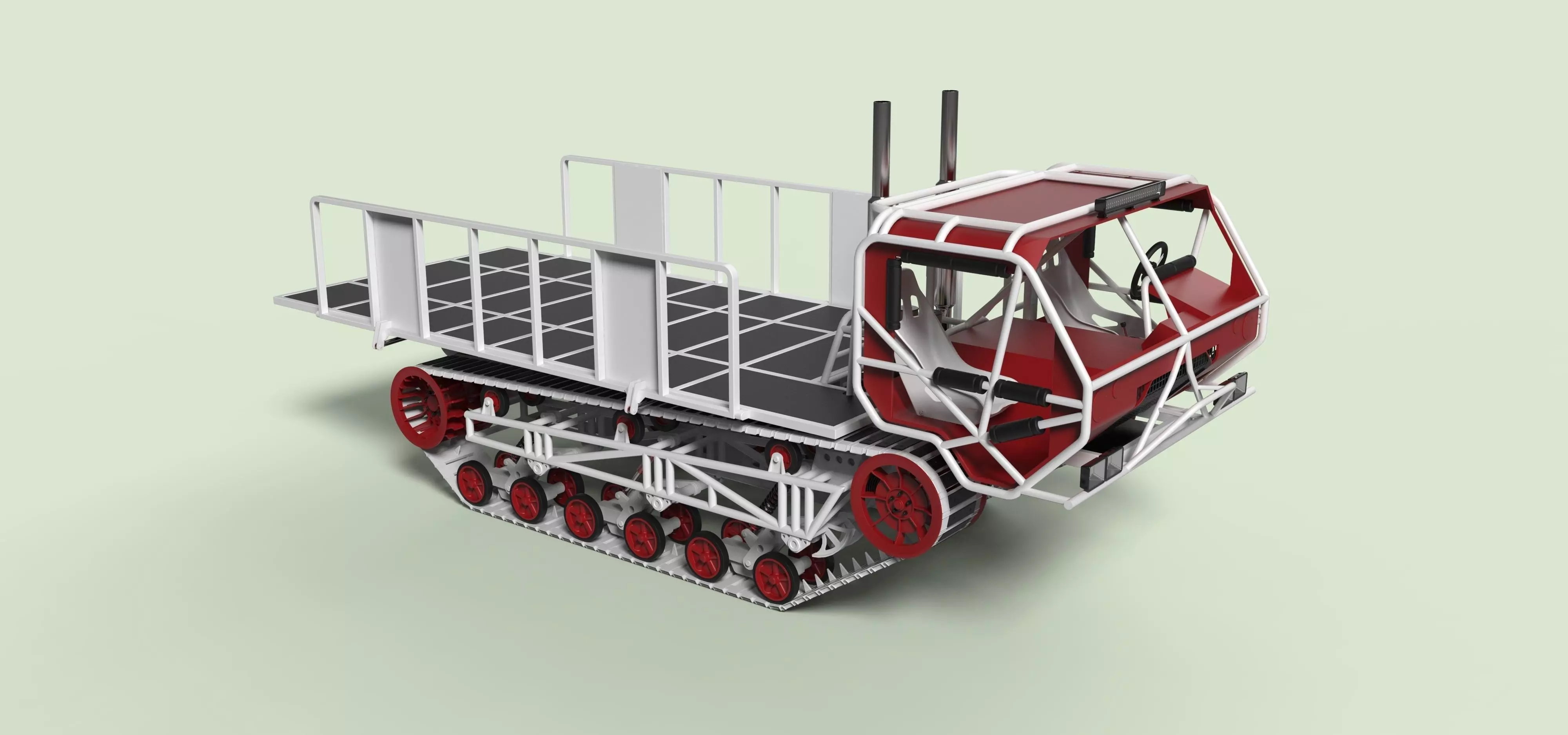 Track buggy 3D model_0