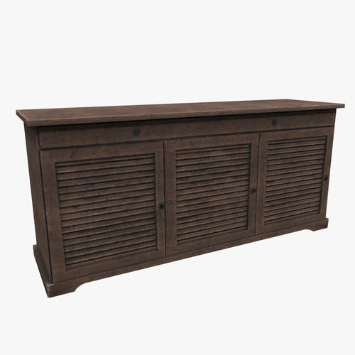 Cabinet wooden sideboard with shutters