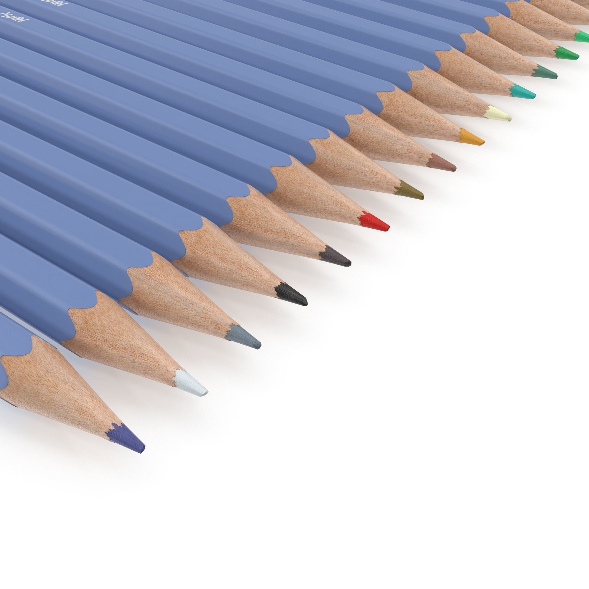 HD Color Pencil Pack 3D model_8