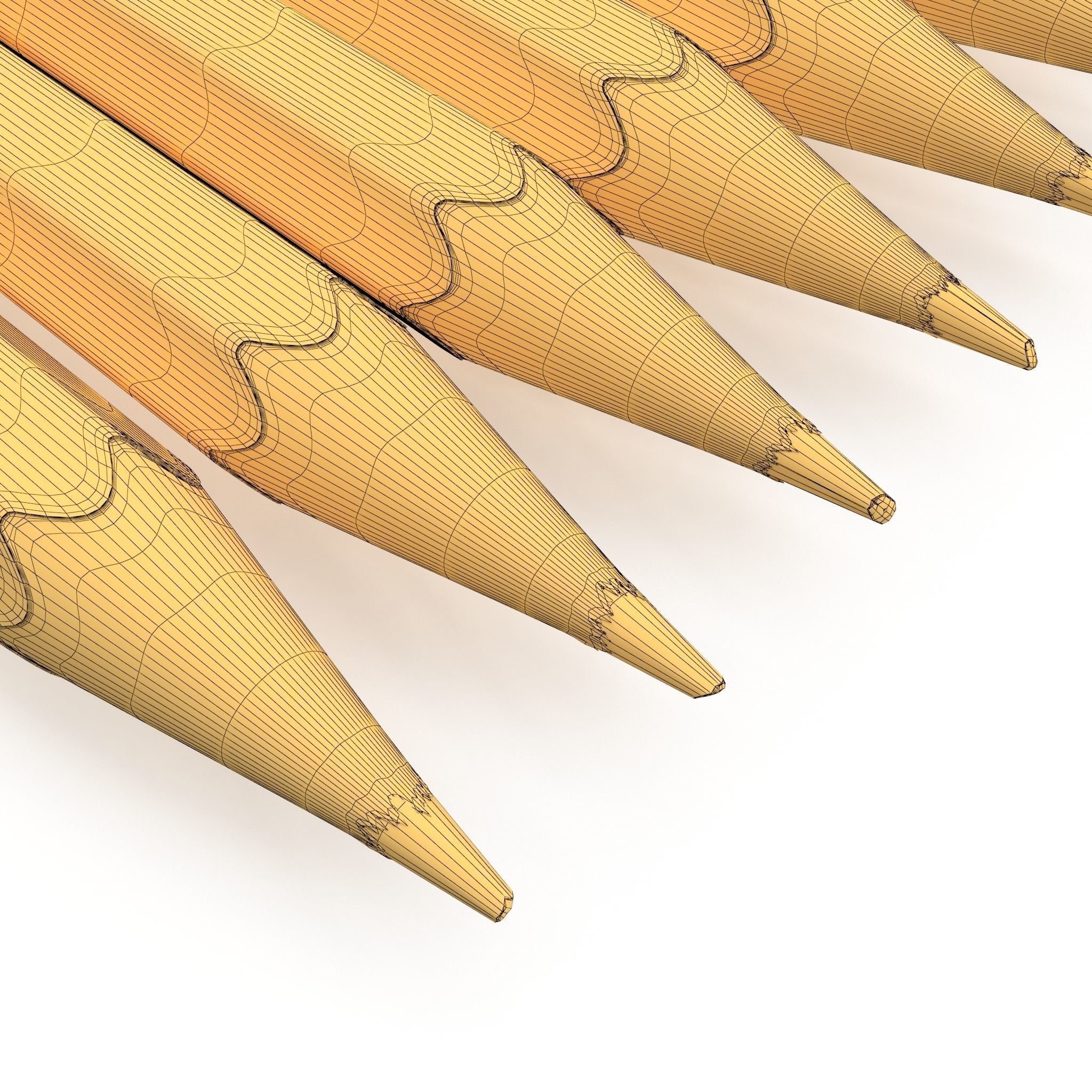 HD Color Pencil Pack 3D model_13