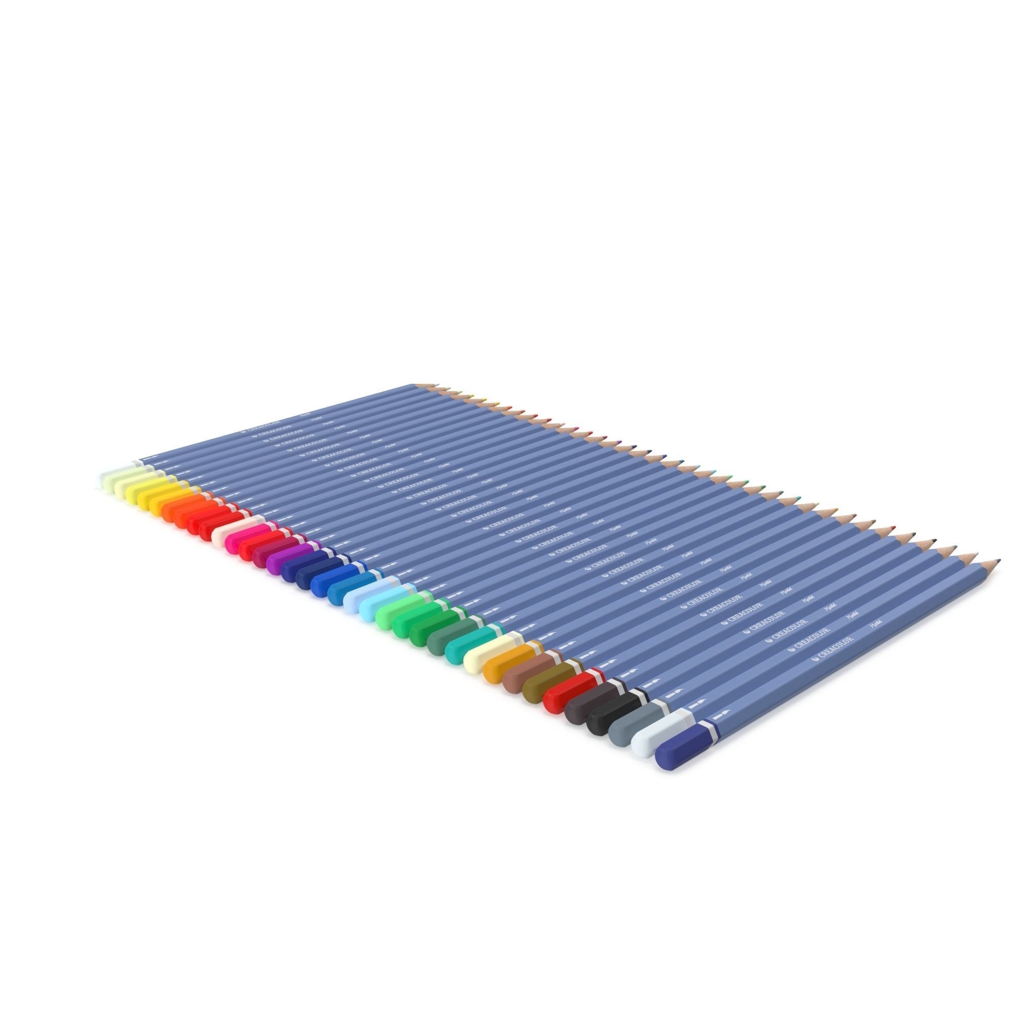 HD Color Pencil Pack 3D model_1