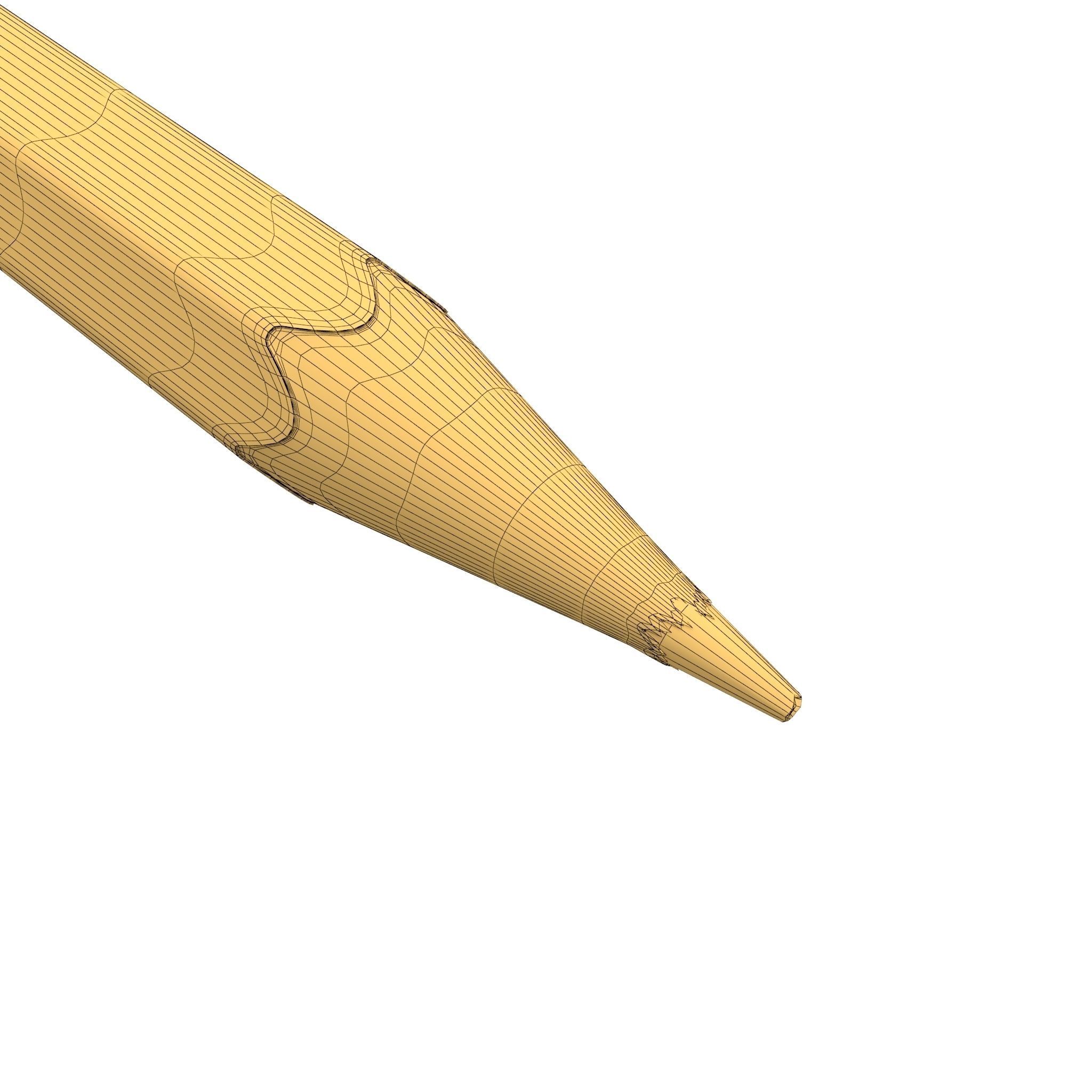 HD Color Pencil Pack 3D model_12