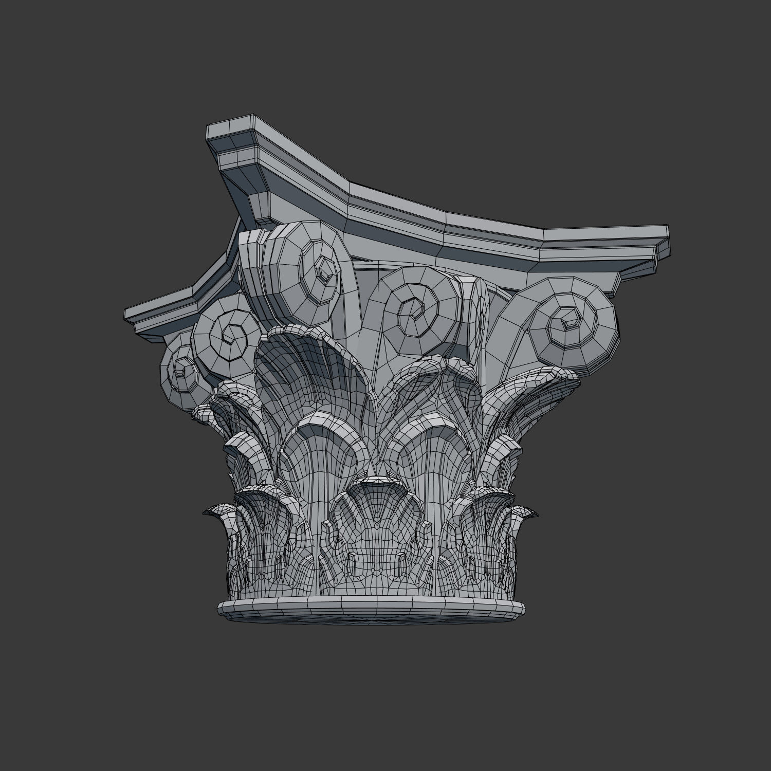 Corinthian Capital 3D model_6
