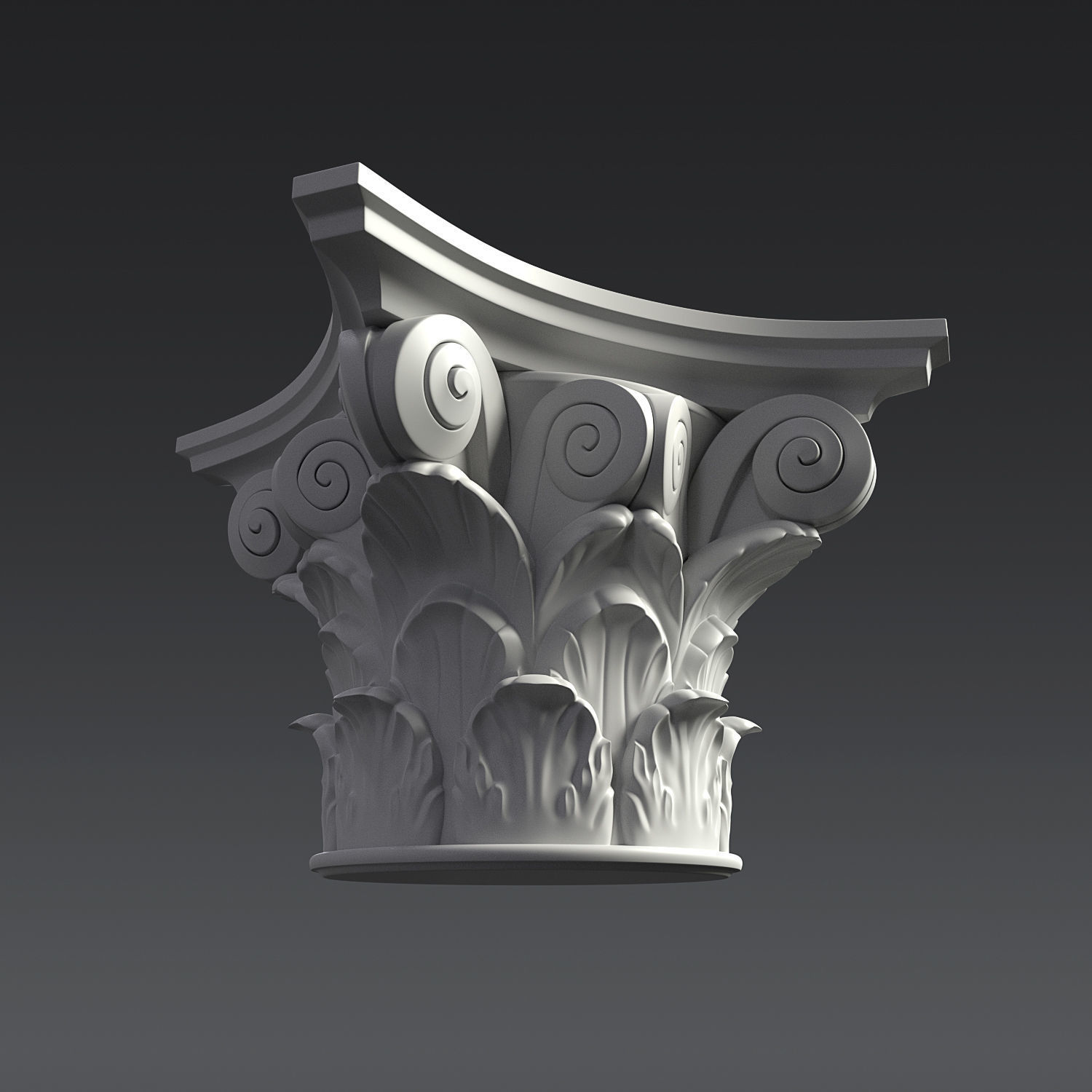 Corinthian Capital 3D model_3