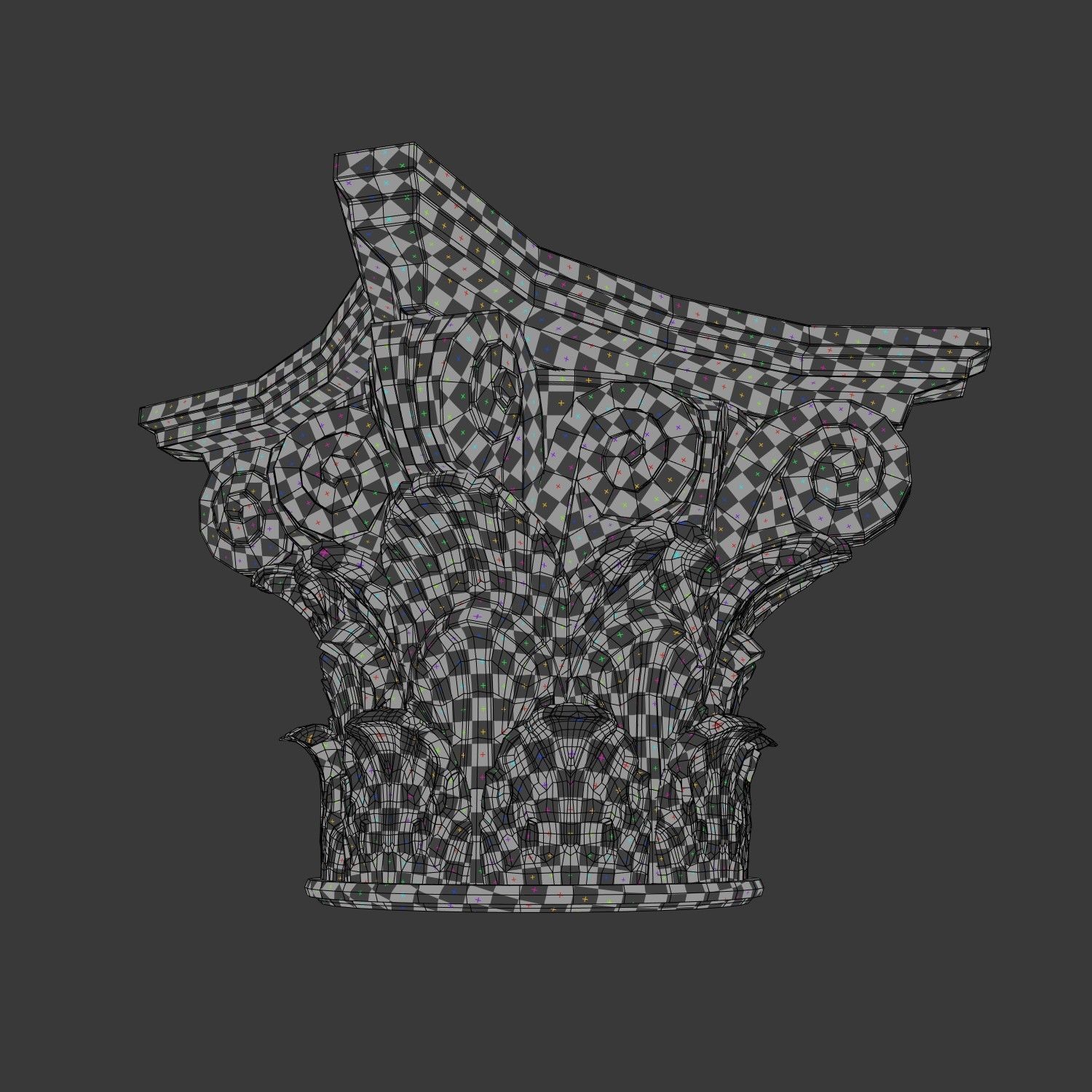 Corinthian Capital 3D model_7