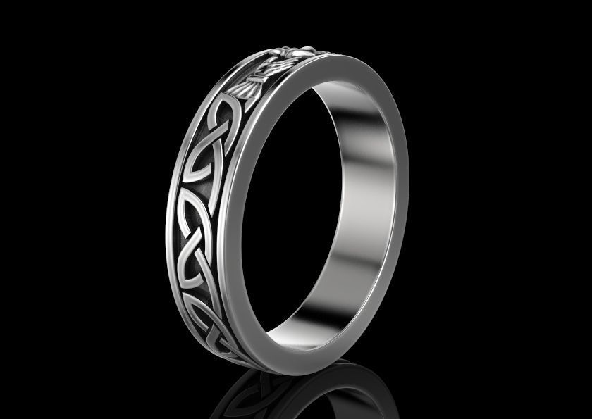Ring with a heart symbol of love 14 3D print model_6