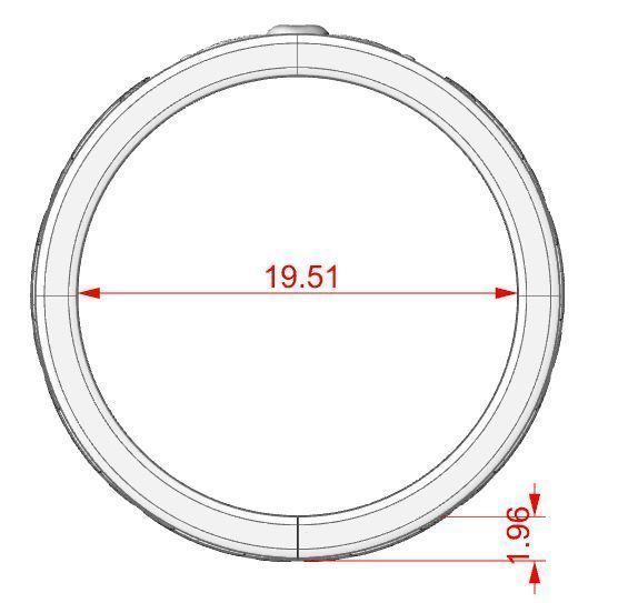 Ring with a heart symbol of love 14 3D print model_10