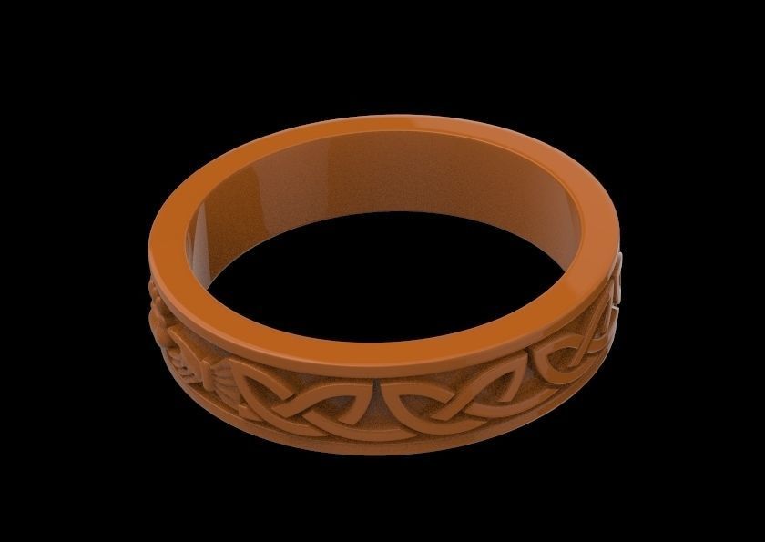 Ring with a heart symbol of love 14 3D print model_8