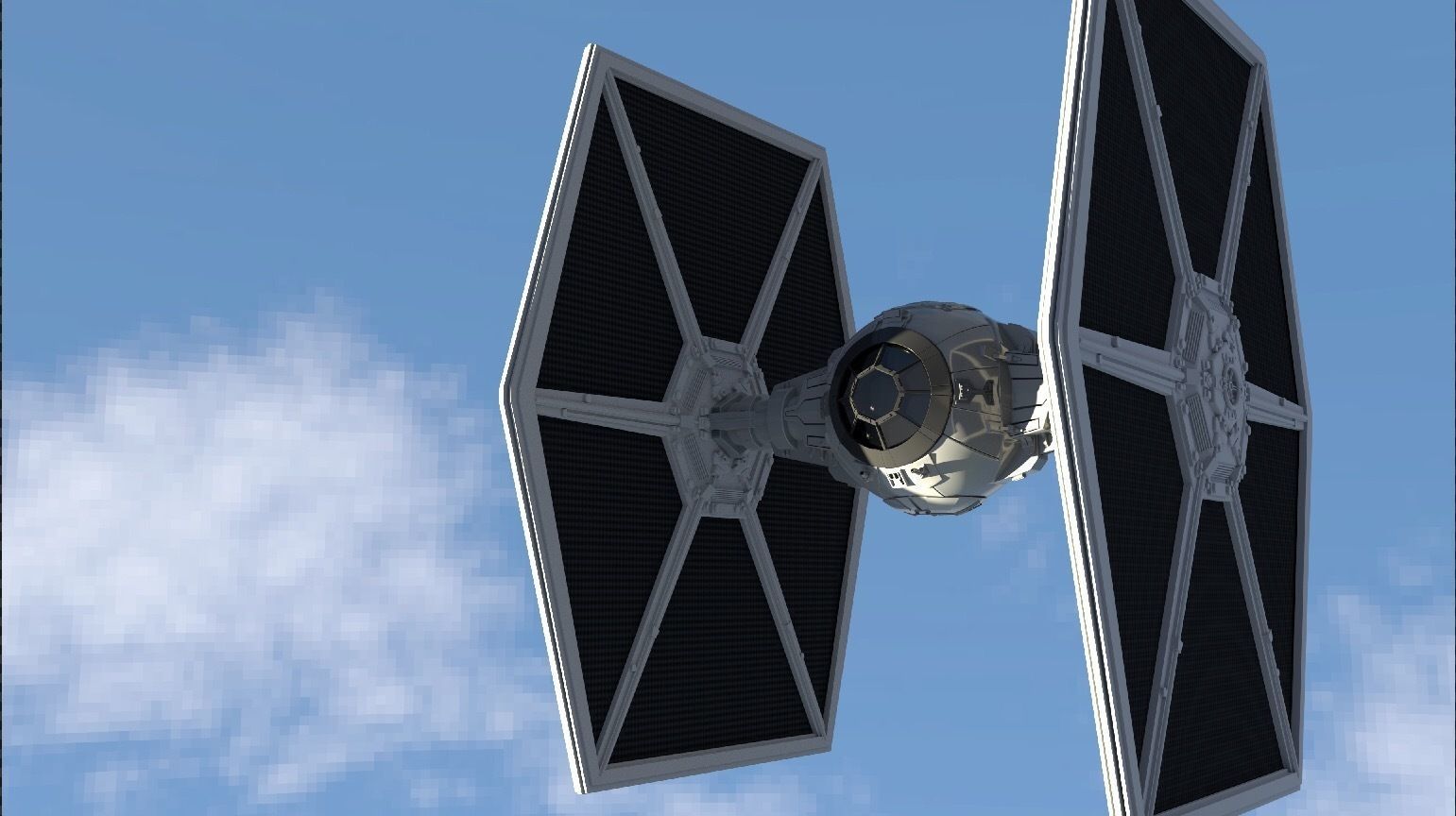 TIE Fighter Model Star Wars 3D model_2