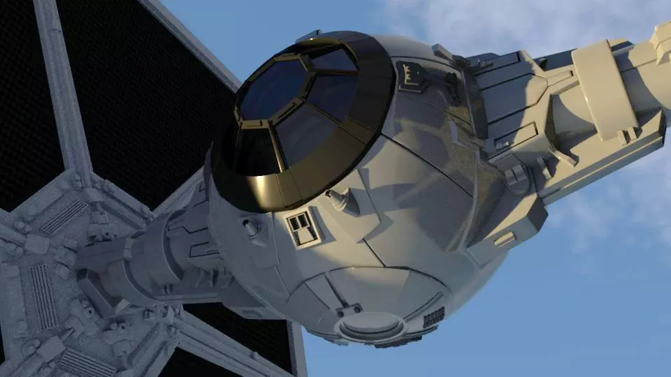 TIE Fighter Model Star Wars 3D model_0