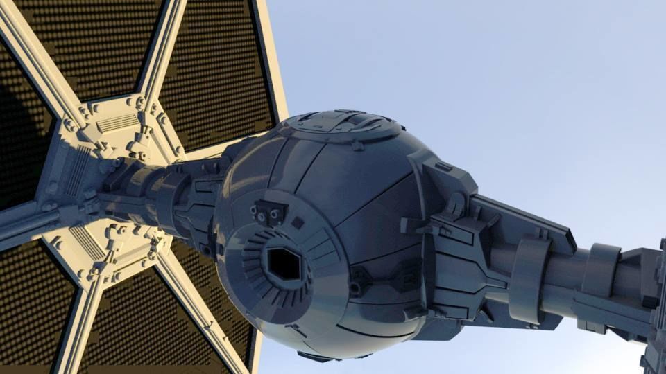 TIE Fighter Model Star Wars 3D model_3