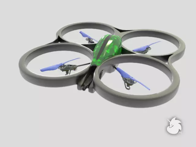 Parrot AR Drone 3D model_0