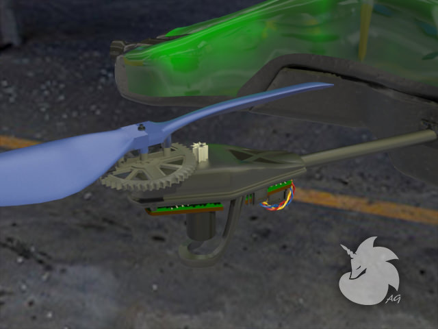 Parrot AR Drone 3D model_6