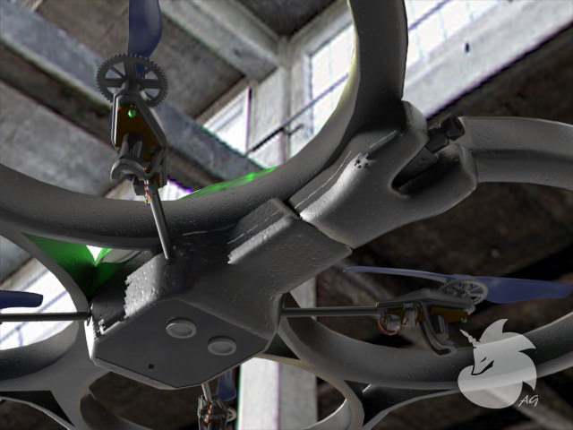 Parrot AR Drone 3D model_9