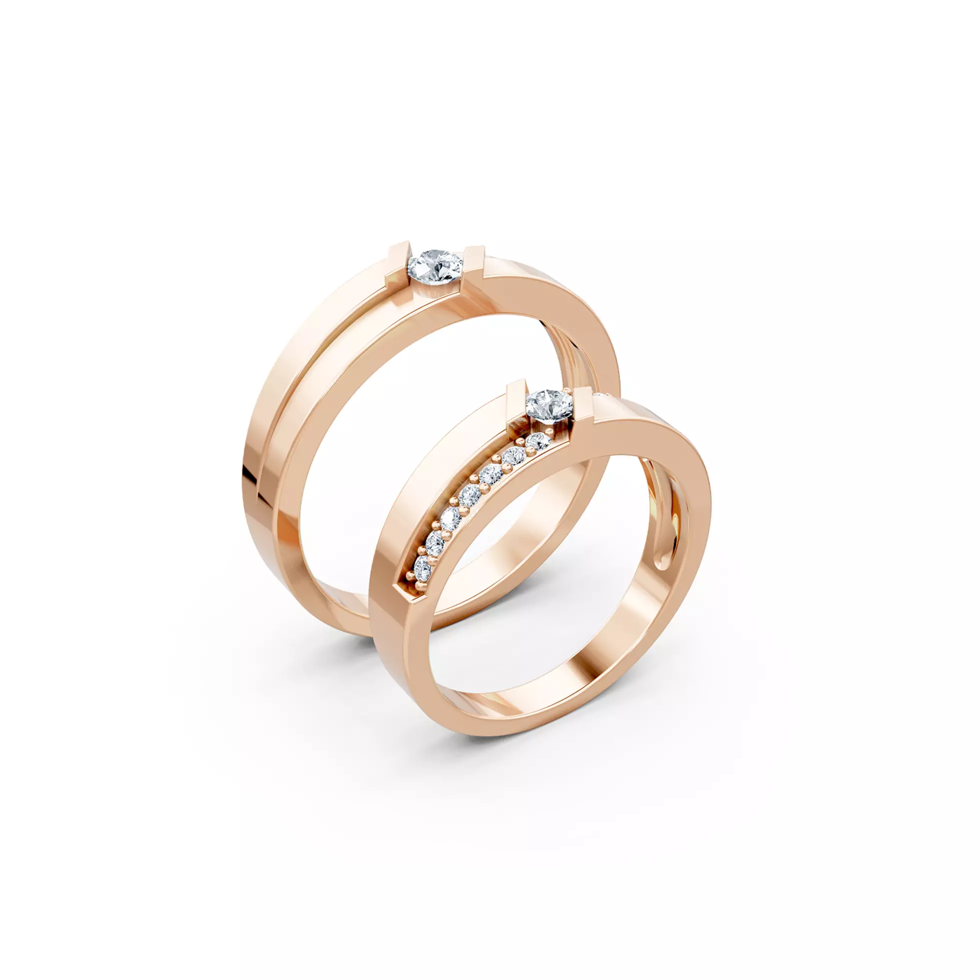Wedding Couple Bands 3D print model