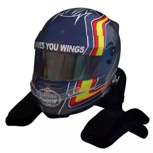 Sainz Helmet 2016 Low-poly 3D model