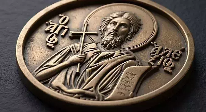 Saint Alexios Bas Relief Medallion CNC and Jewelry Casting