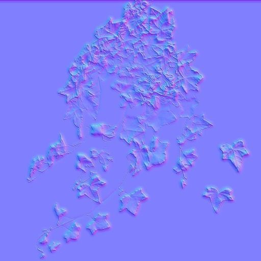 Ivy Clumps with Levels of Detail Low-poly 3D model_10