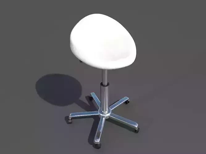 Stool ready for screens 3D model