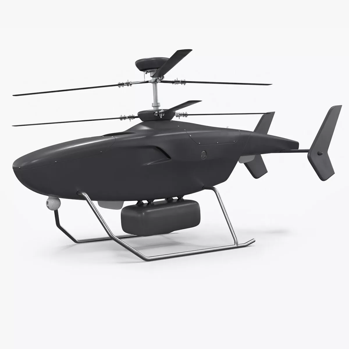 Stealth Recon Drone Gray Rigged for Maya 3D model