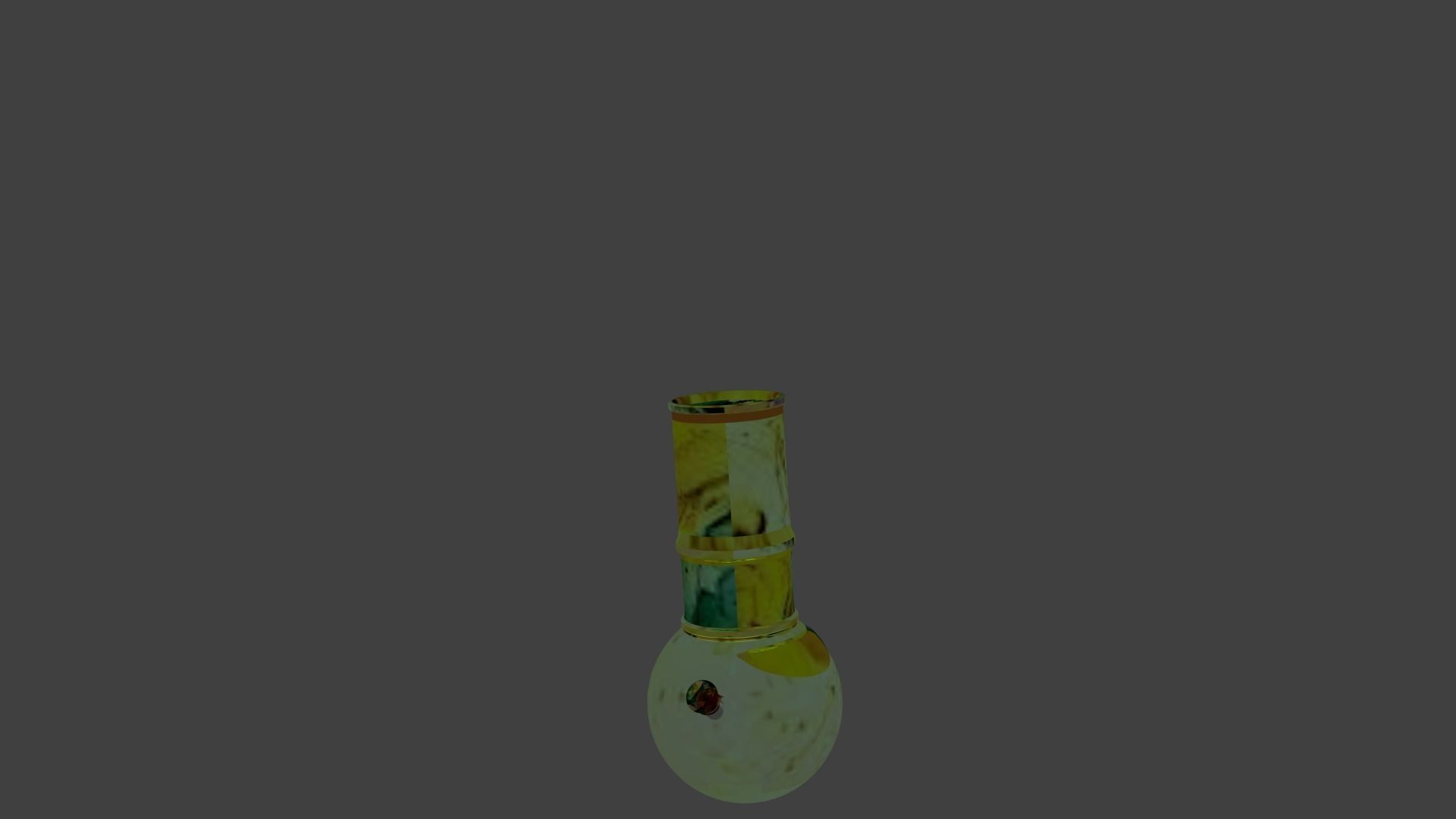 3D bong with all textures and transperant glass Free low-poly 3D model_1