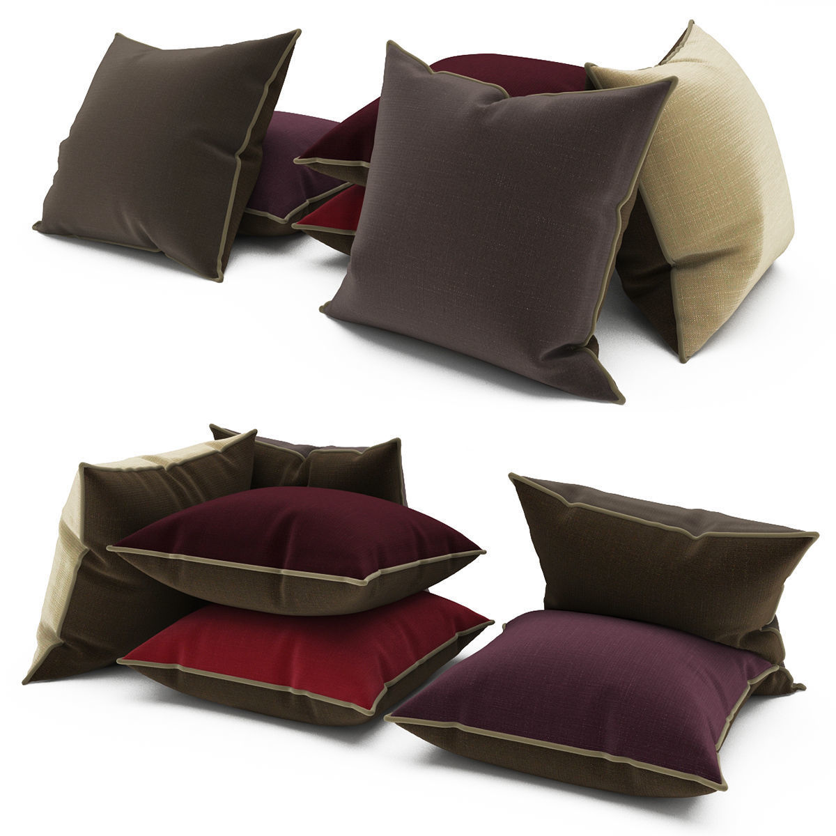 Pillows collection 69 3D model_1