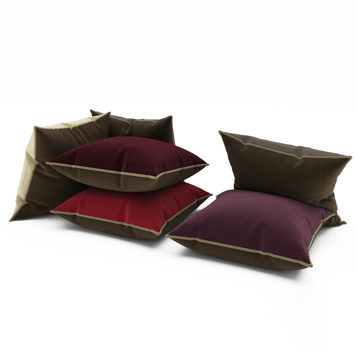 Pillows collection 69 3D model_3