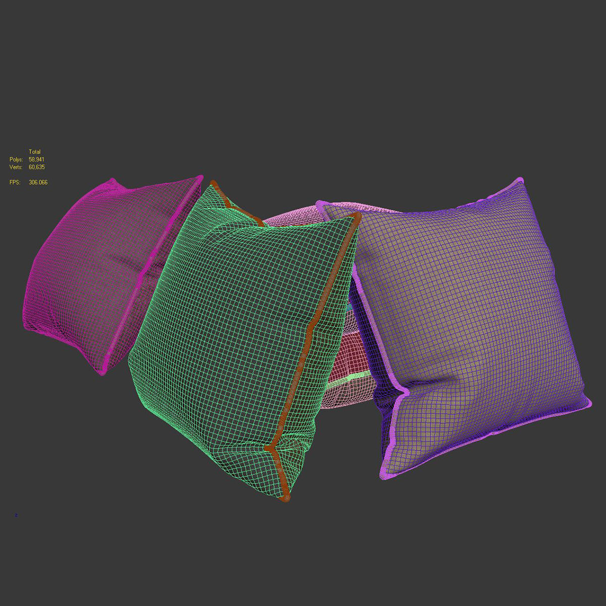 Pillows collection 69 3D model_6