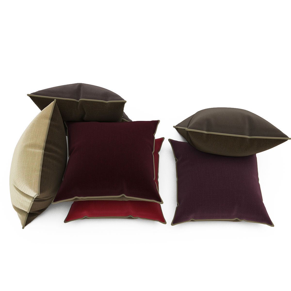 Pillows collection 69 3D model_5