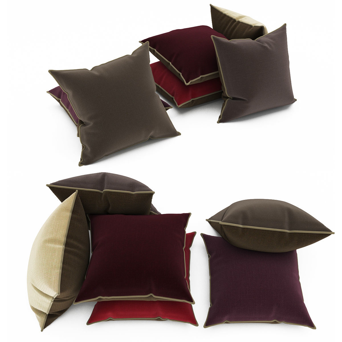 Pillows collection 69 3D model_2