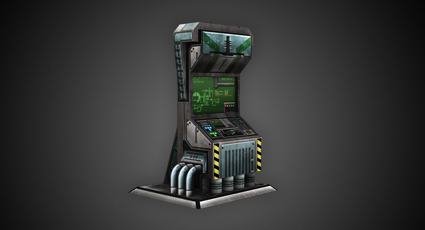 Low Poly Sci-Fi Assets Low-poly 3D model_2