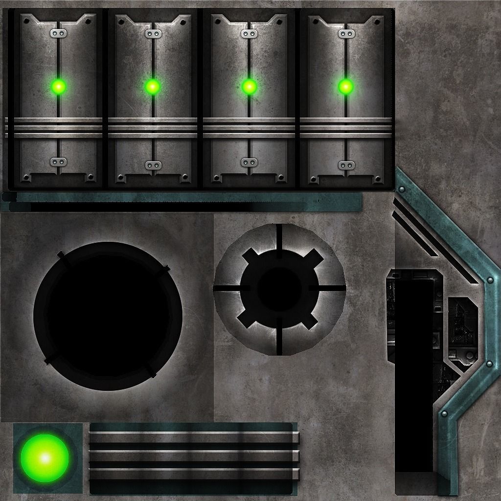 Low Poly Sci-Fi Assets Low-poly 3D model_8